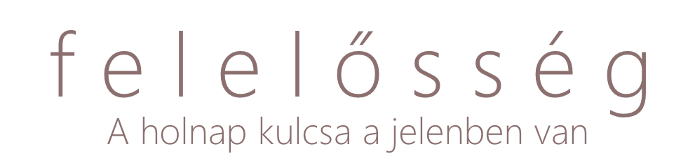 felelősség  A holnap kulcsa a jelenben van